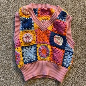 Staud crochet vest